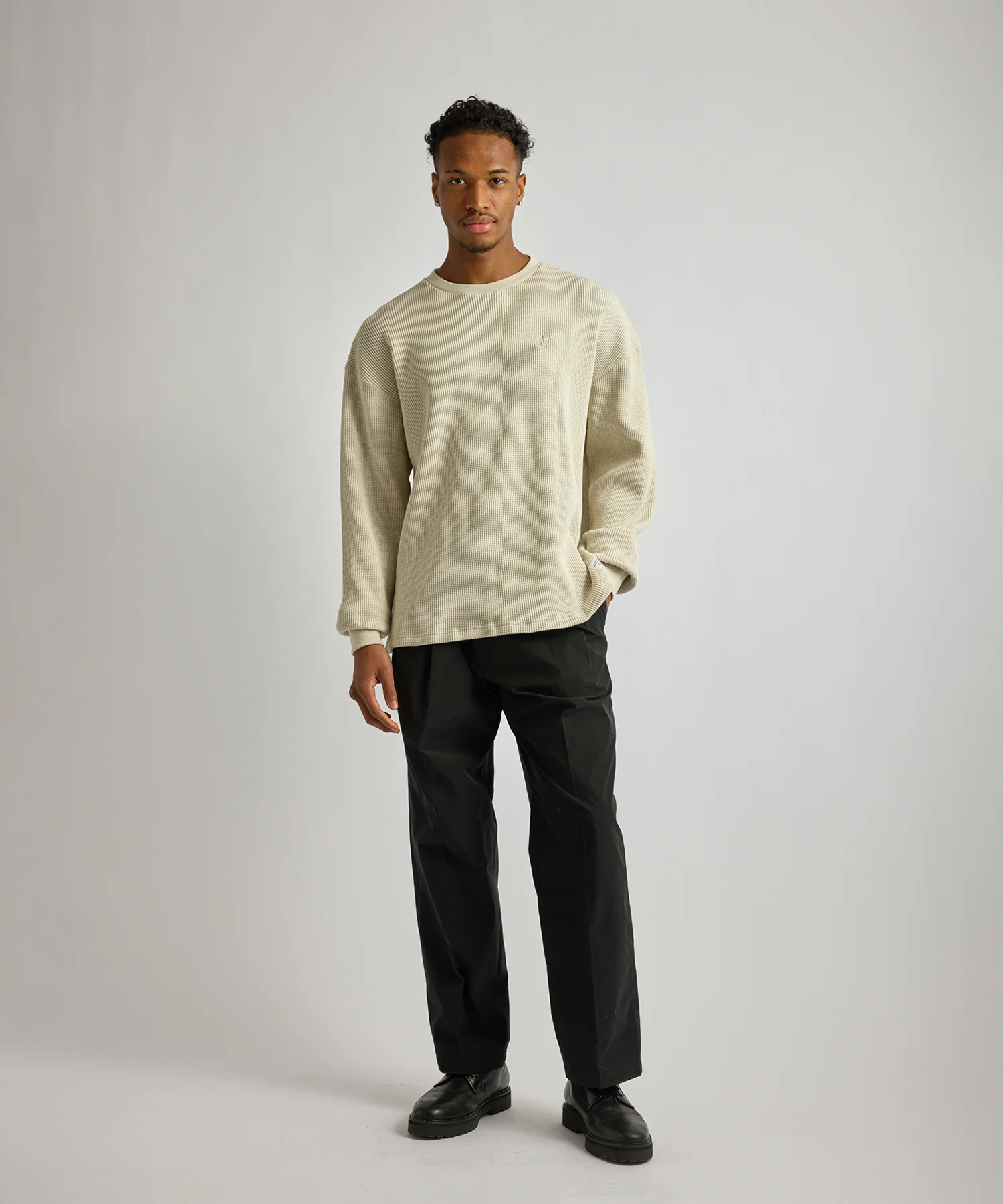 Alex Heavy Waffle Relaxed Top - Image 3