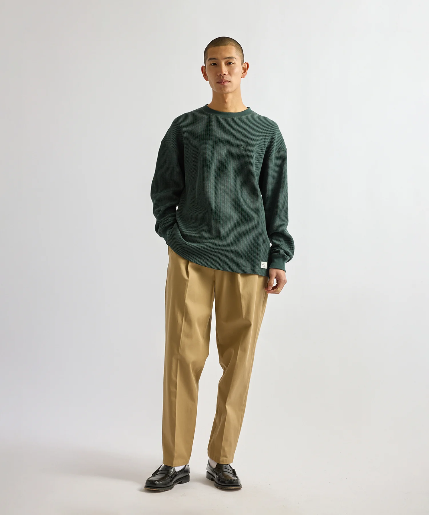 Alex Heavy Waffle Relaxed Top - Image 3