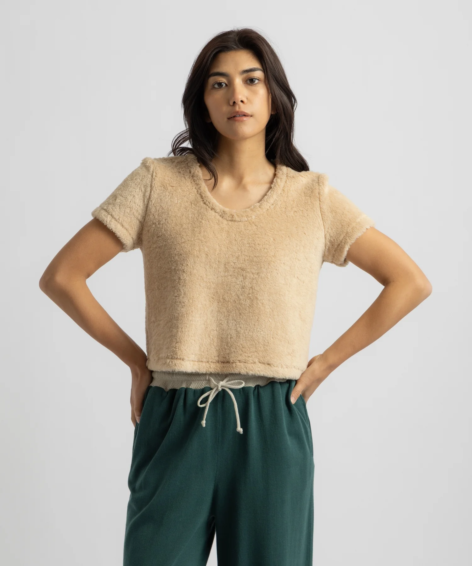 Alexis Shearling Tee - Image 2