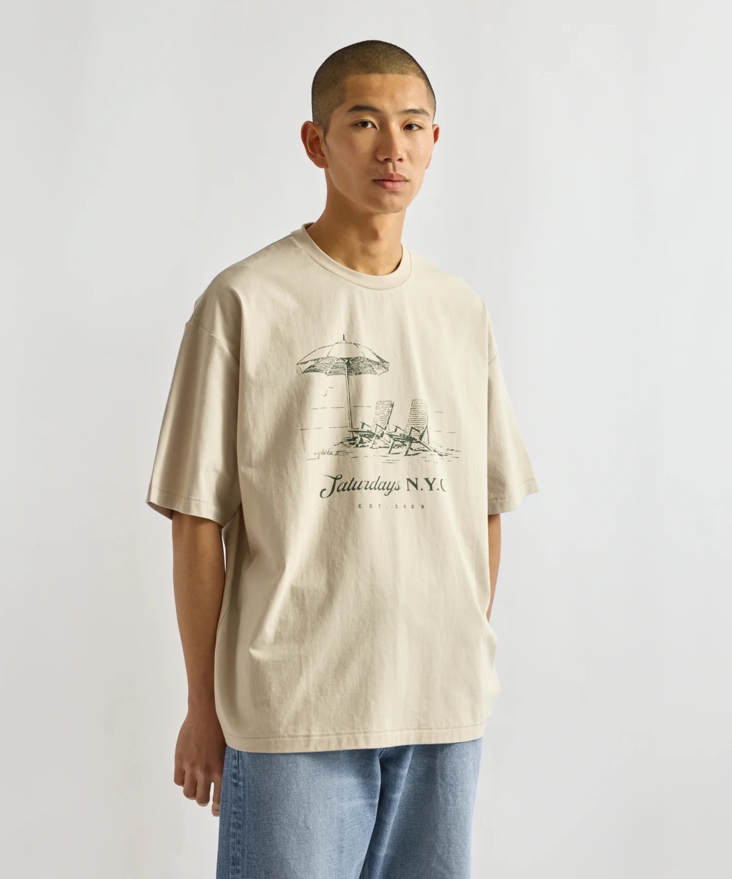 Beach Chair Ozone Wash Relaxed Tee - Image 2