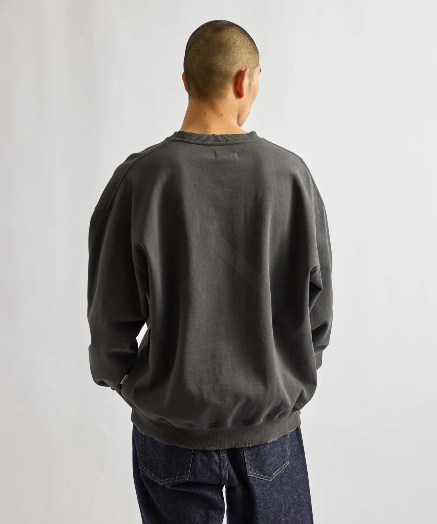 Bowery Garment Dyed Slash Sweatshirt - Image 2