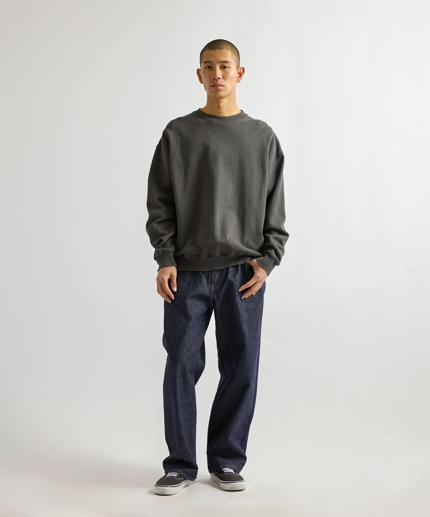 Bowery Garment Dyed Slash Sweatshirt - Image 4