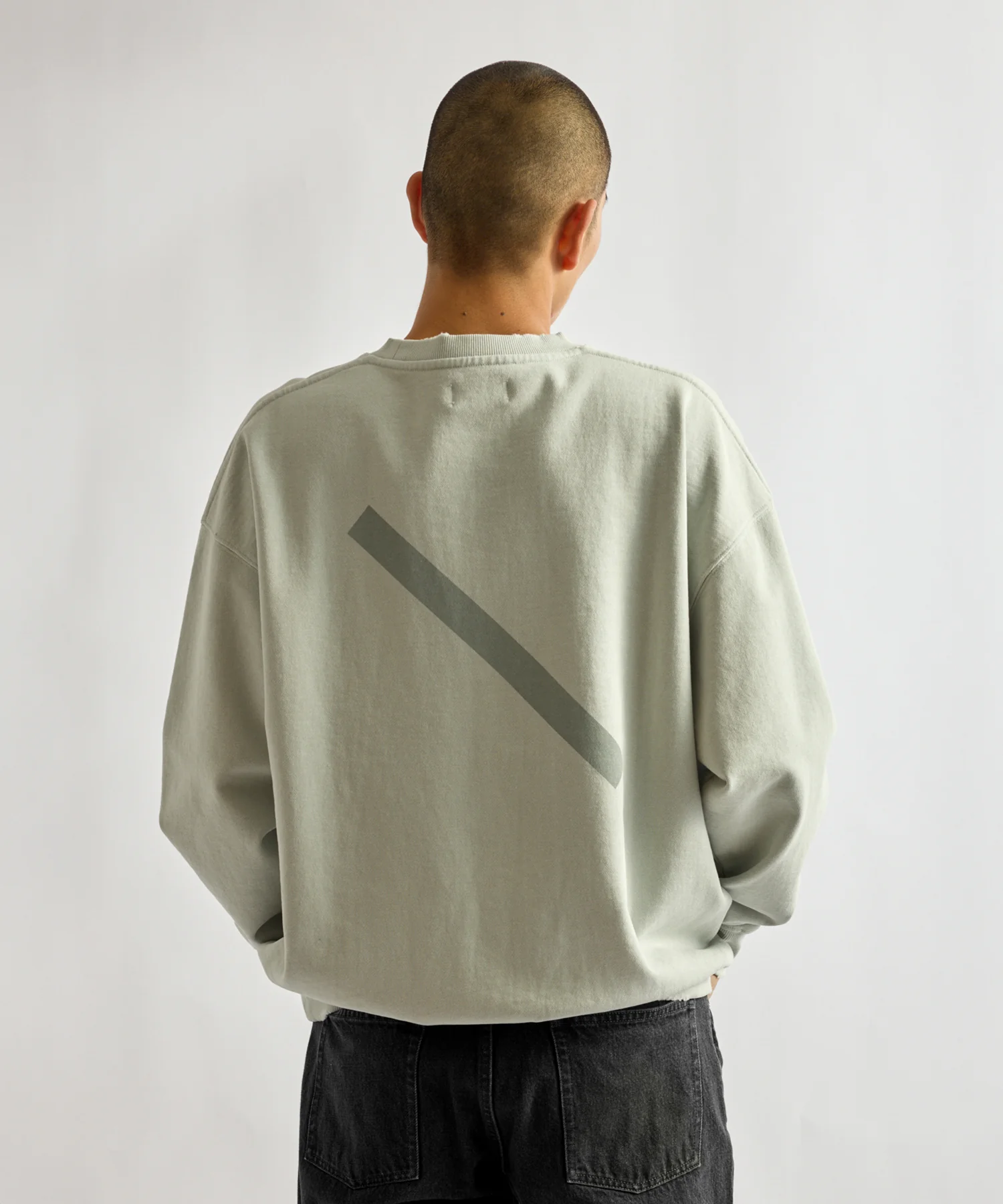 Bowery Garment Dyed Slash Sweatshirt - Image 2