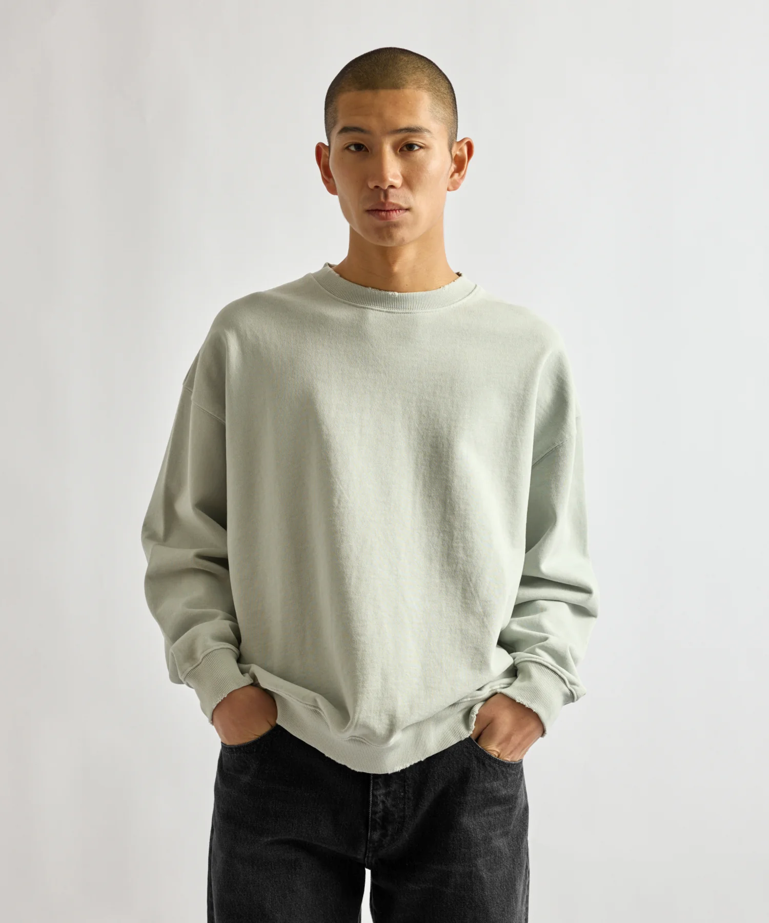 Bowery Garment Dyed Slash Sweatshirt - Image 3