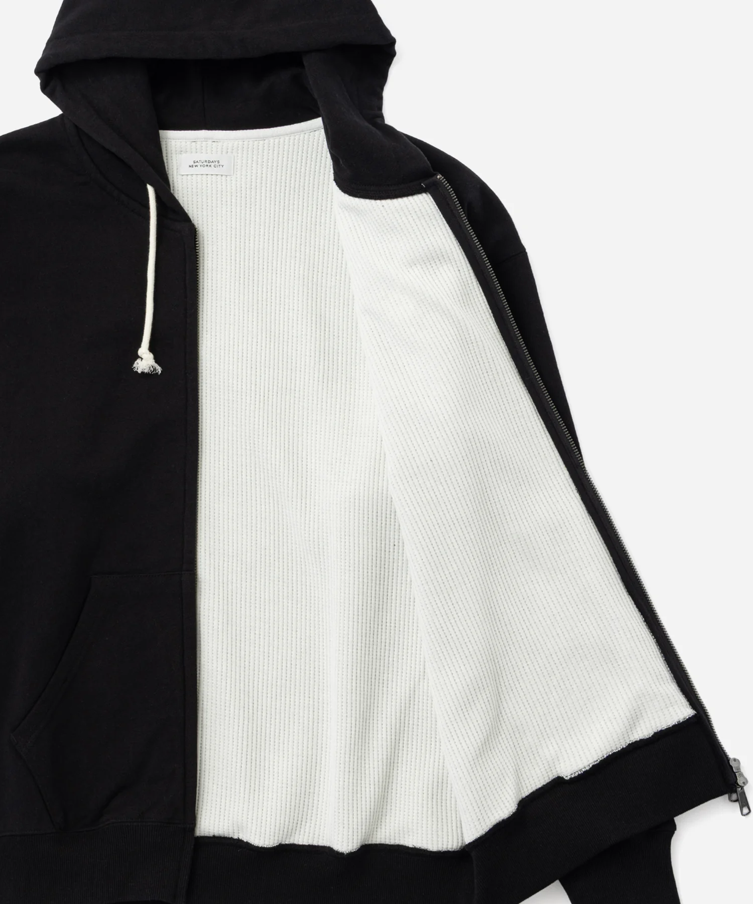 Canal Waffle Lined Zip Hoodie - Image 6