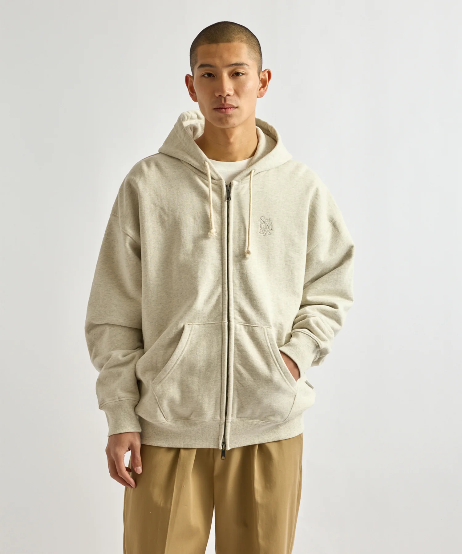 Canal Waffle Lined Zip Hoodie - Image 2
