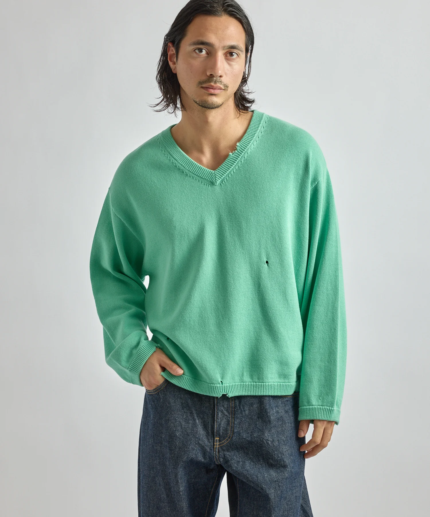 Charles Vintage V-Neck Sweater - Image 2