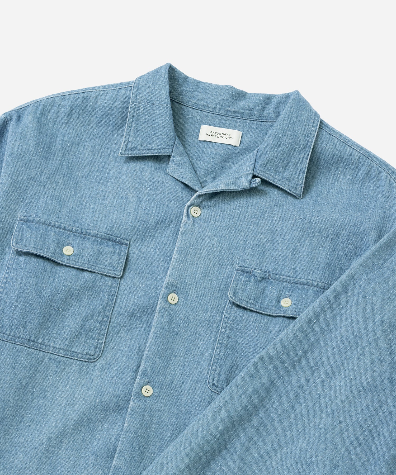 Hanley Long Sleeve Open Collar Shirt - Image 5