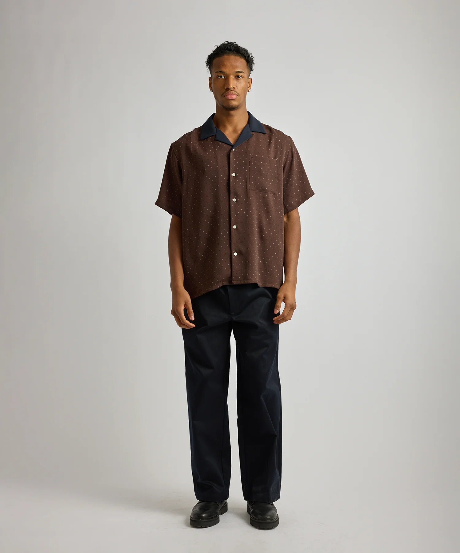 Hester Dot Print Short Sleeve Shirt - Image 3