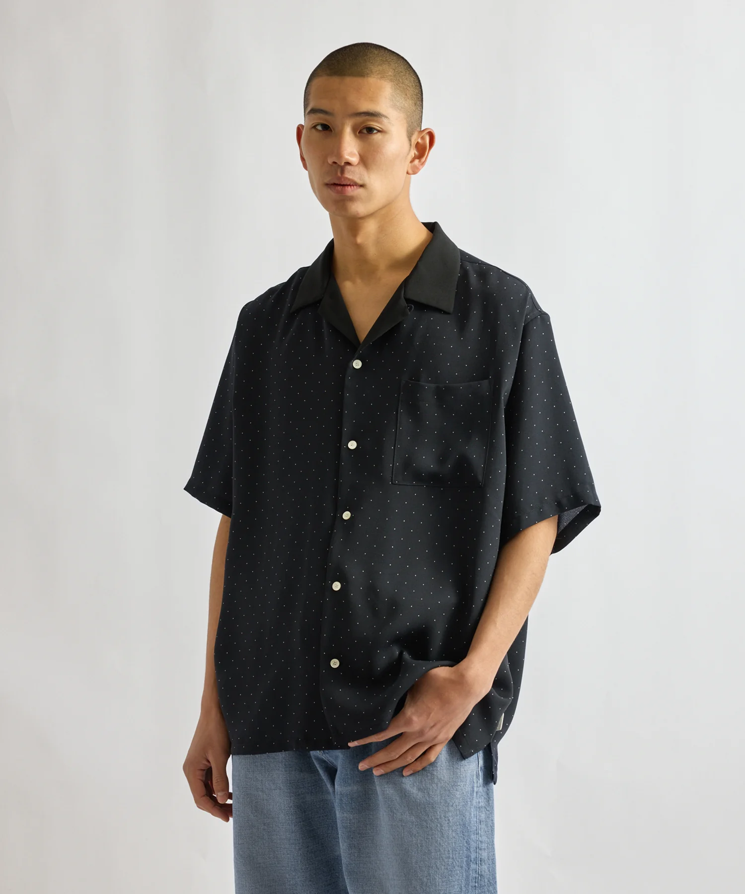Hester Dot Print Short Sleeve Shirt - Image 2