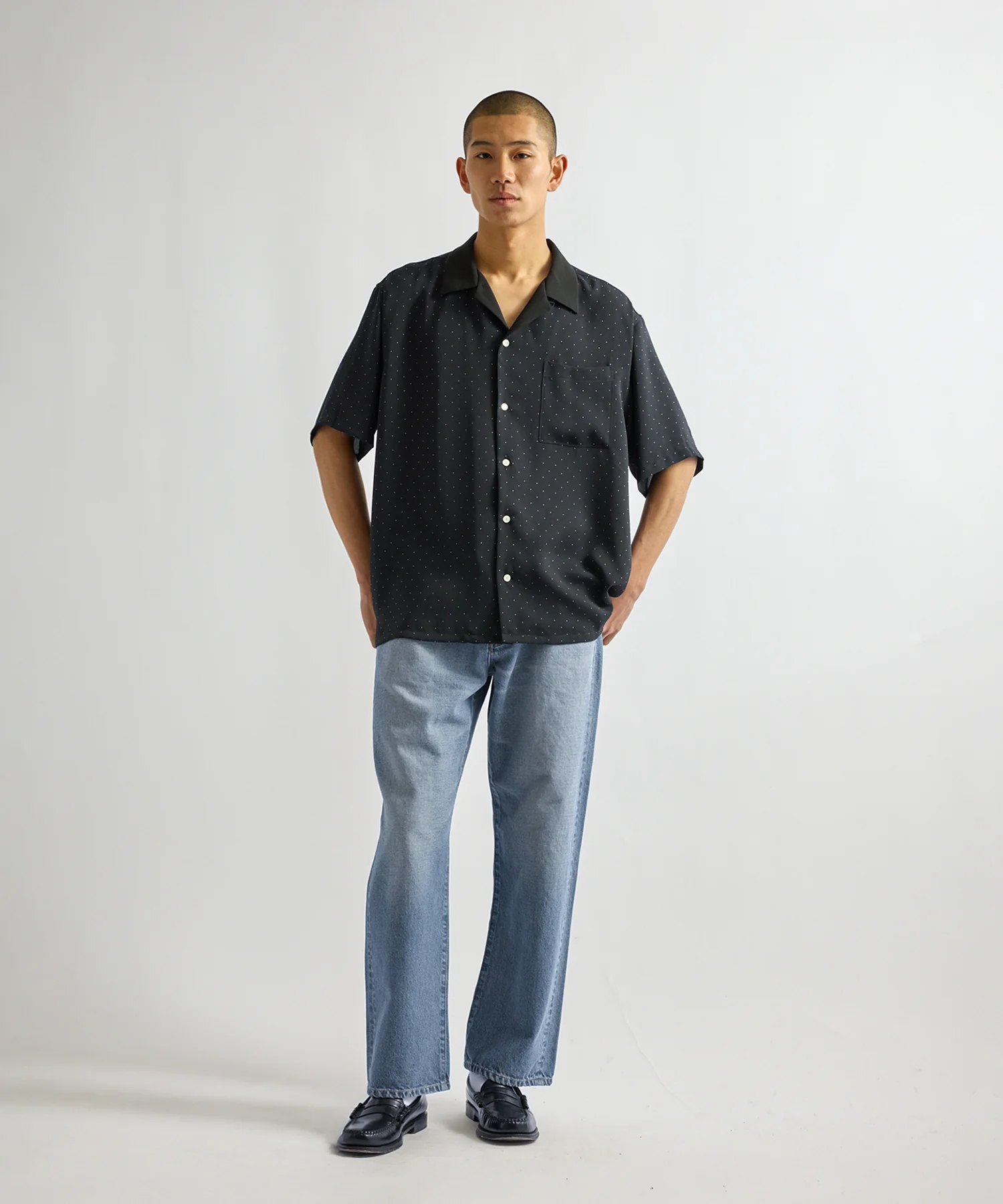 Hester Dot Print Short Sleeve Shirt - Image 3