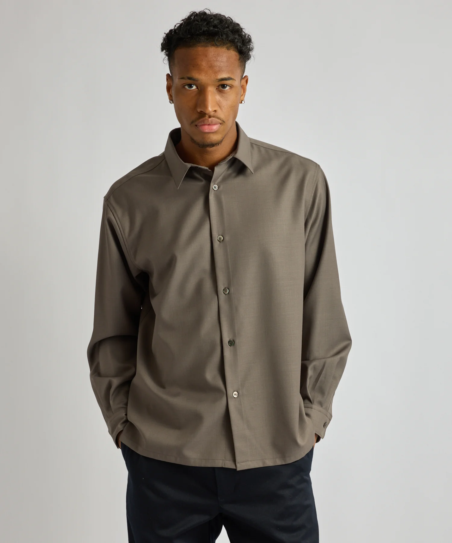 Kenmare Tropical Wool Long Sleeve Shirt - Image 2