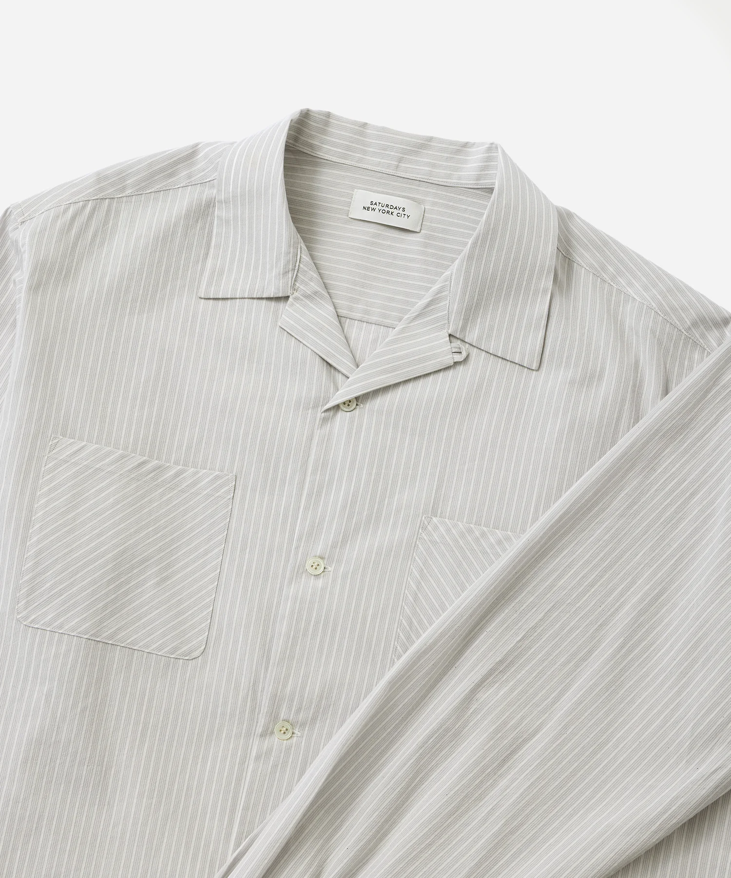 Marco Stripe Open Collar Shirt - Image 5