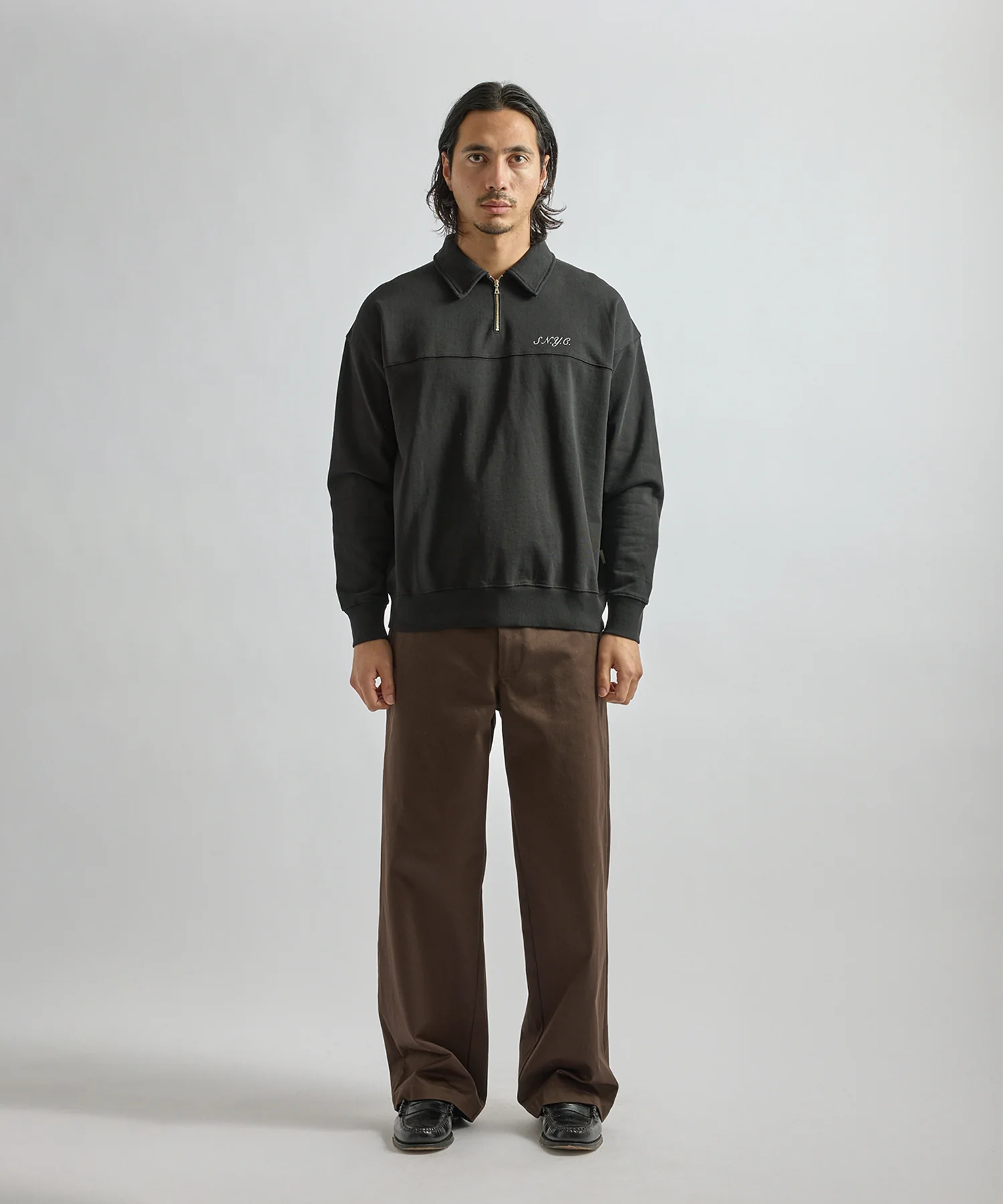 Mott Relaxed Quarter Zip Sweatshirt - Image 3