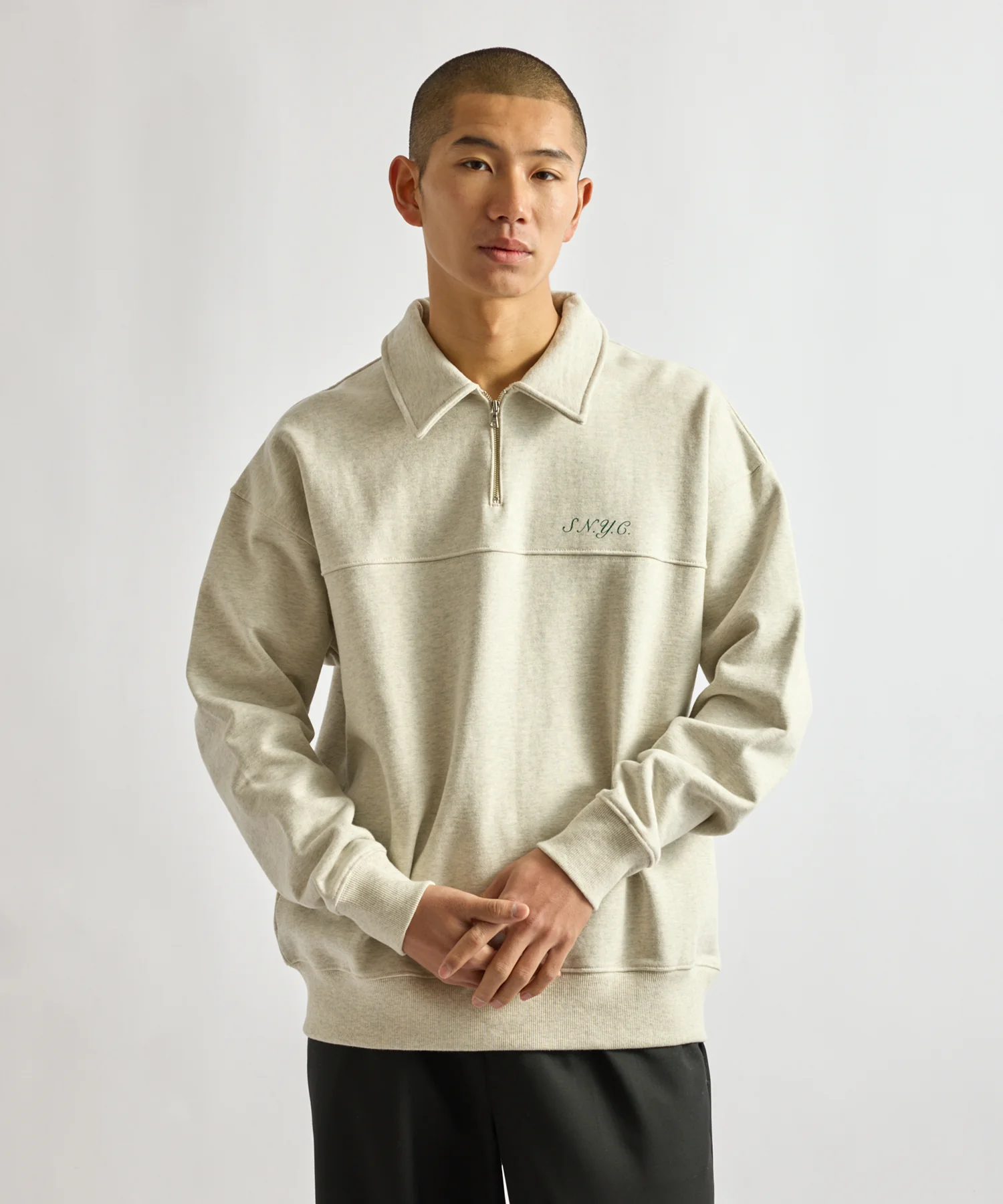 Mott Relaxed Quarter Zip Sweatshirt - Image 2