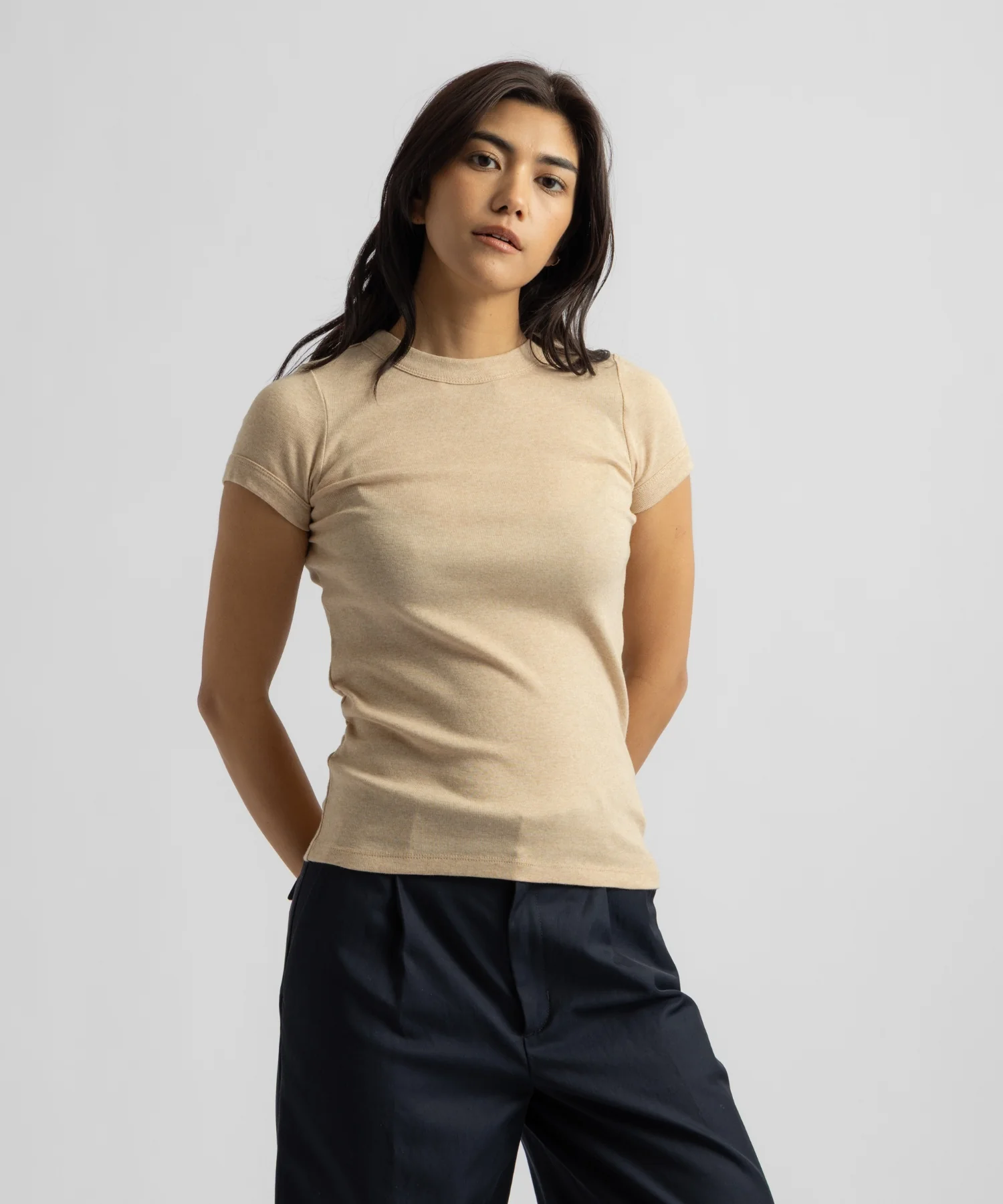 Naomi Ribbed Tee - Image 2