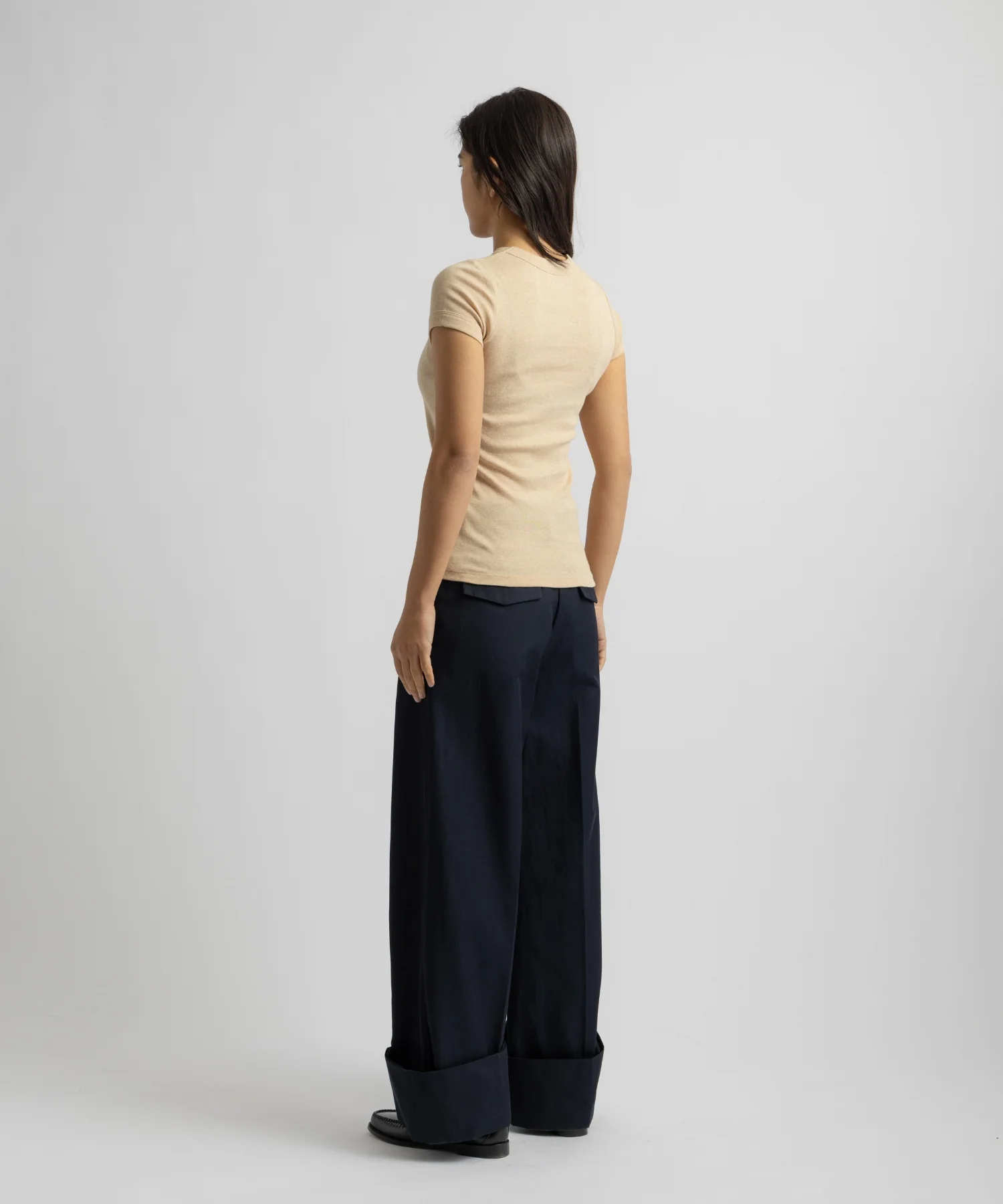 Naomi Ribbed Tee - Image 4