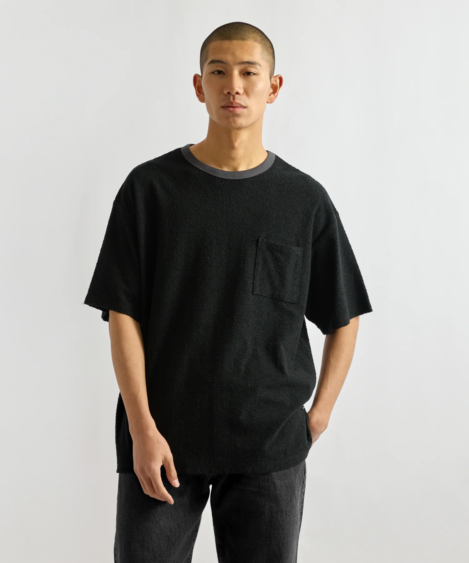 Ringer Pile Relaxed Short Sleeve Tee - Image 2