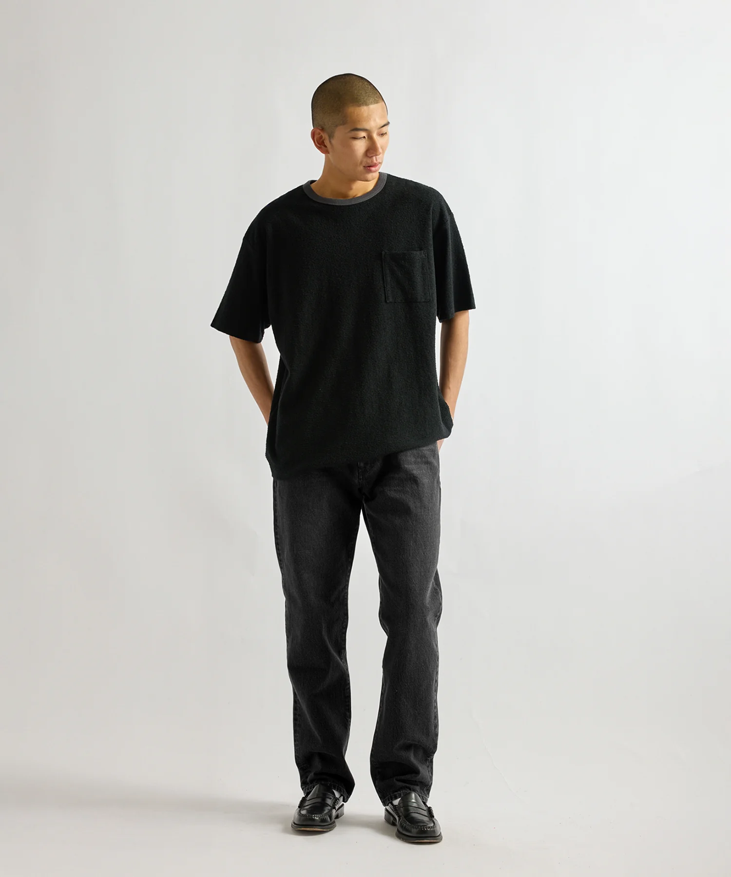Ringer Pile Relaxed Short Sleeve Tee - Image 3