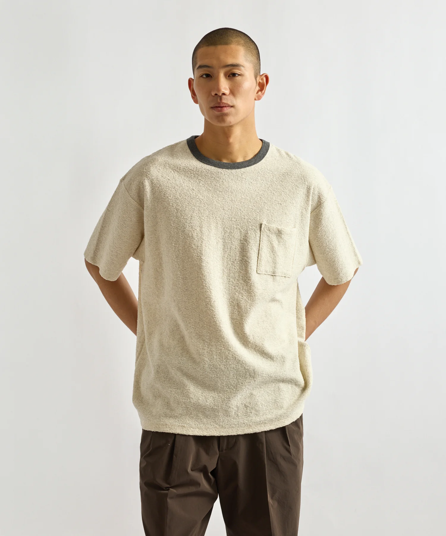 Ringer Pile Relaxed Short Sleeve Tee - Image 2