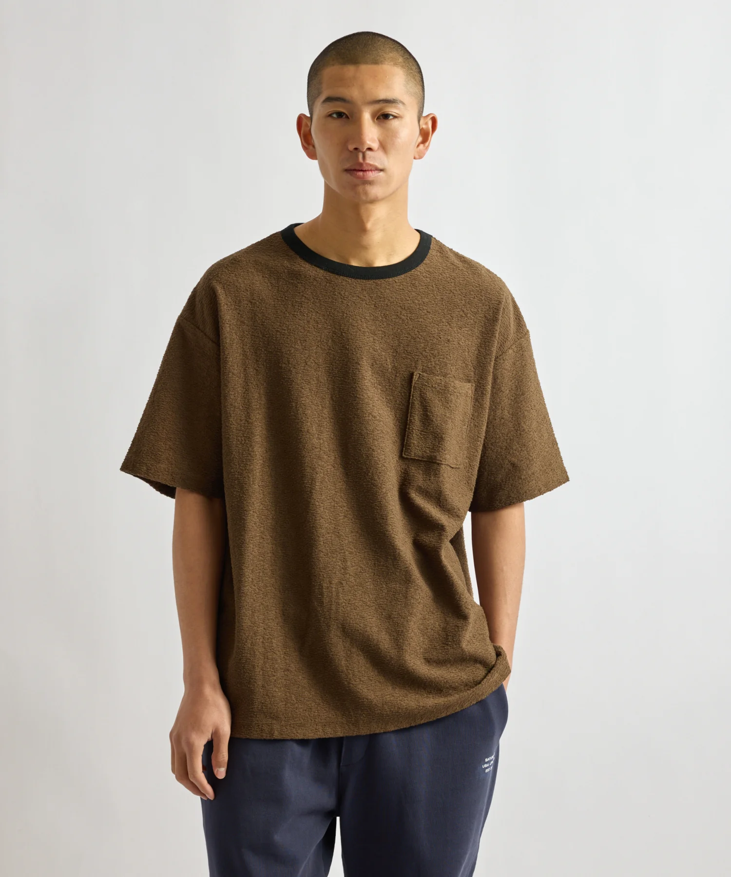 Ringer Pile Relaxed Short Sleeve Tee - Image 2