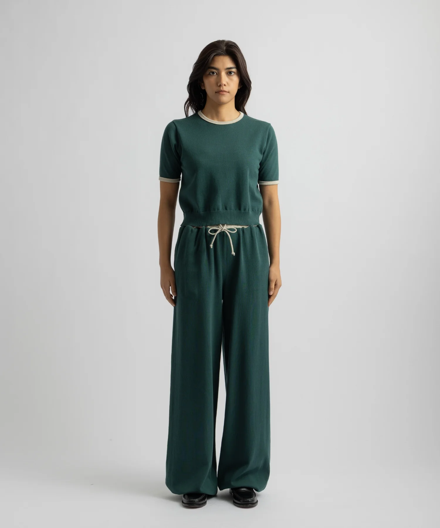 Suzie Compact Knit Short Sleeve Top - Image 3