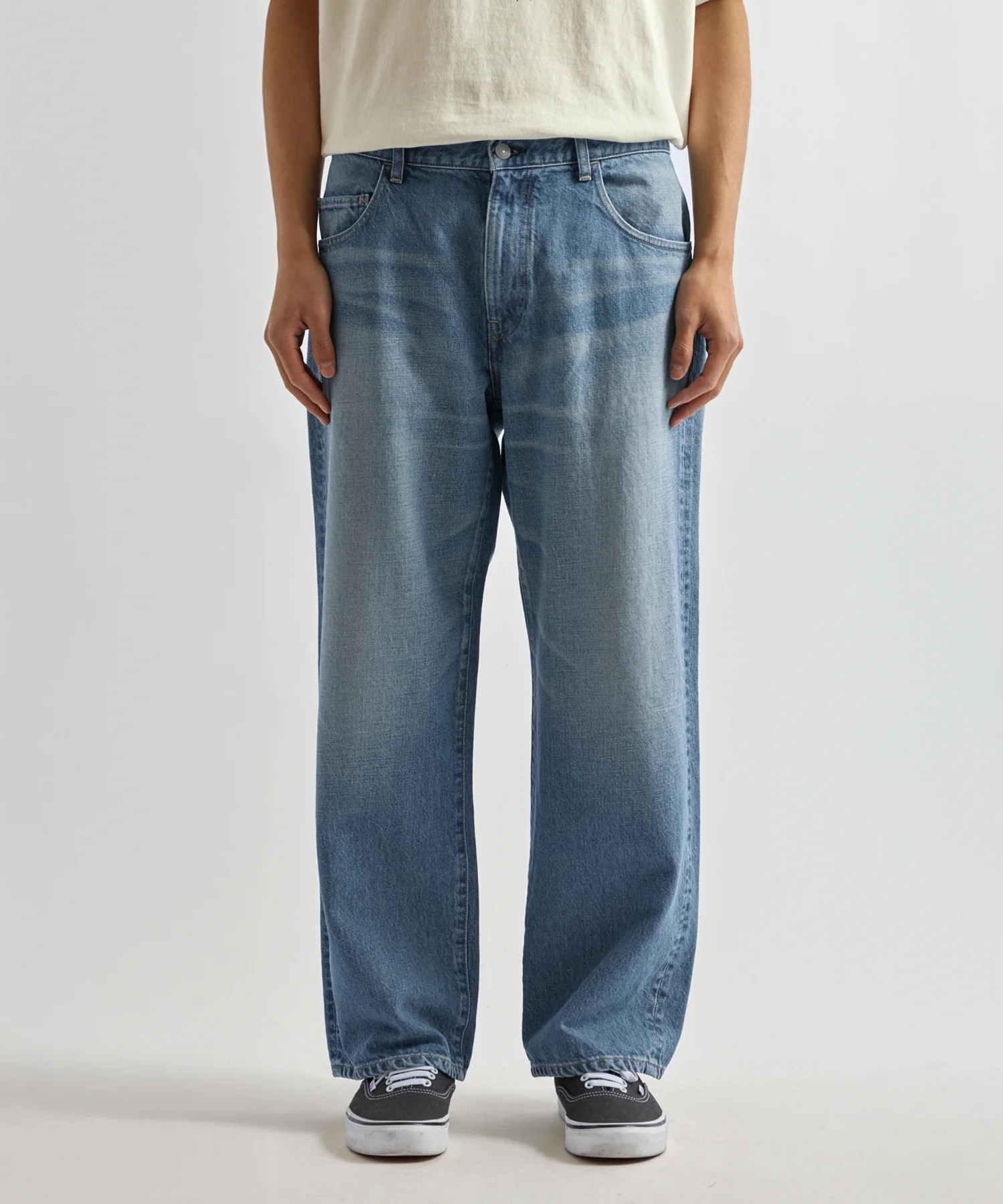 Takeru Relaxed Washed Denim Pant - Image 2