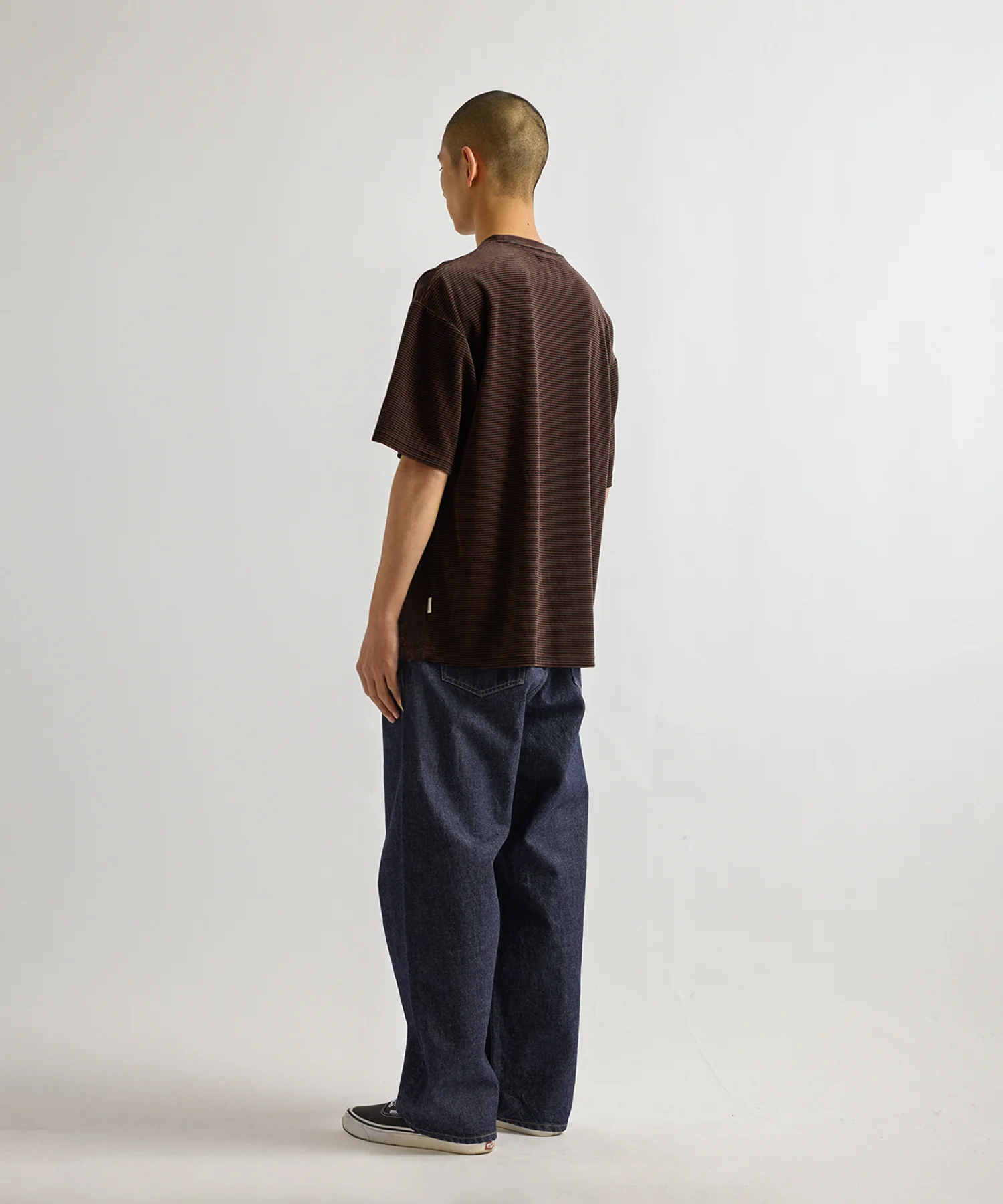 Velour Stripe Relaxed Short Sleeve Tee - Image 4