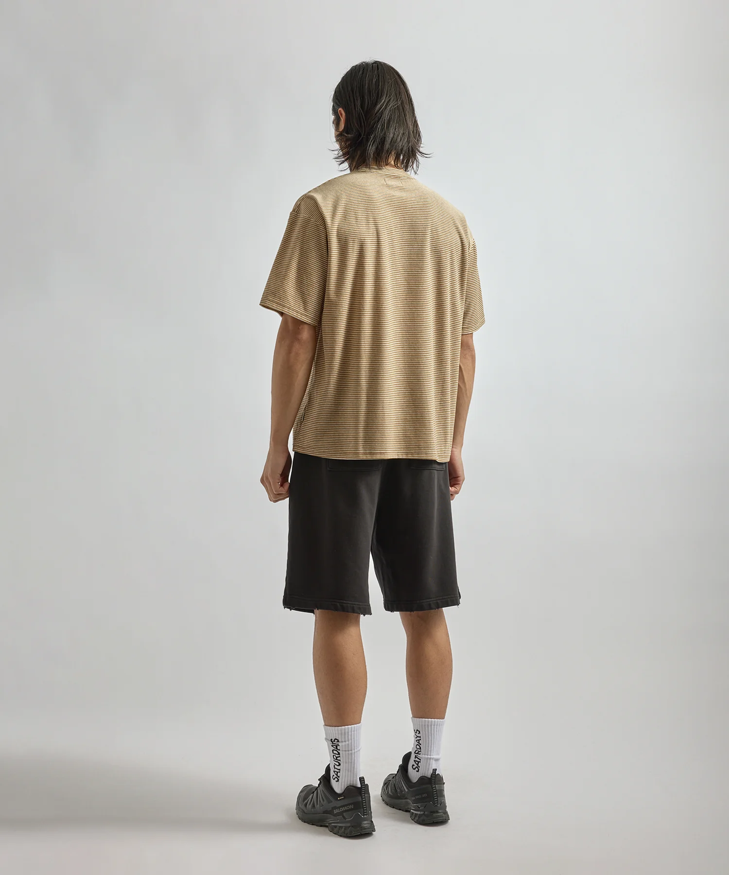 Velour Stripe Relaxed Short Sleeve Tee - Image 4