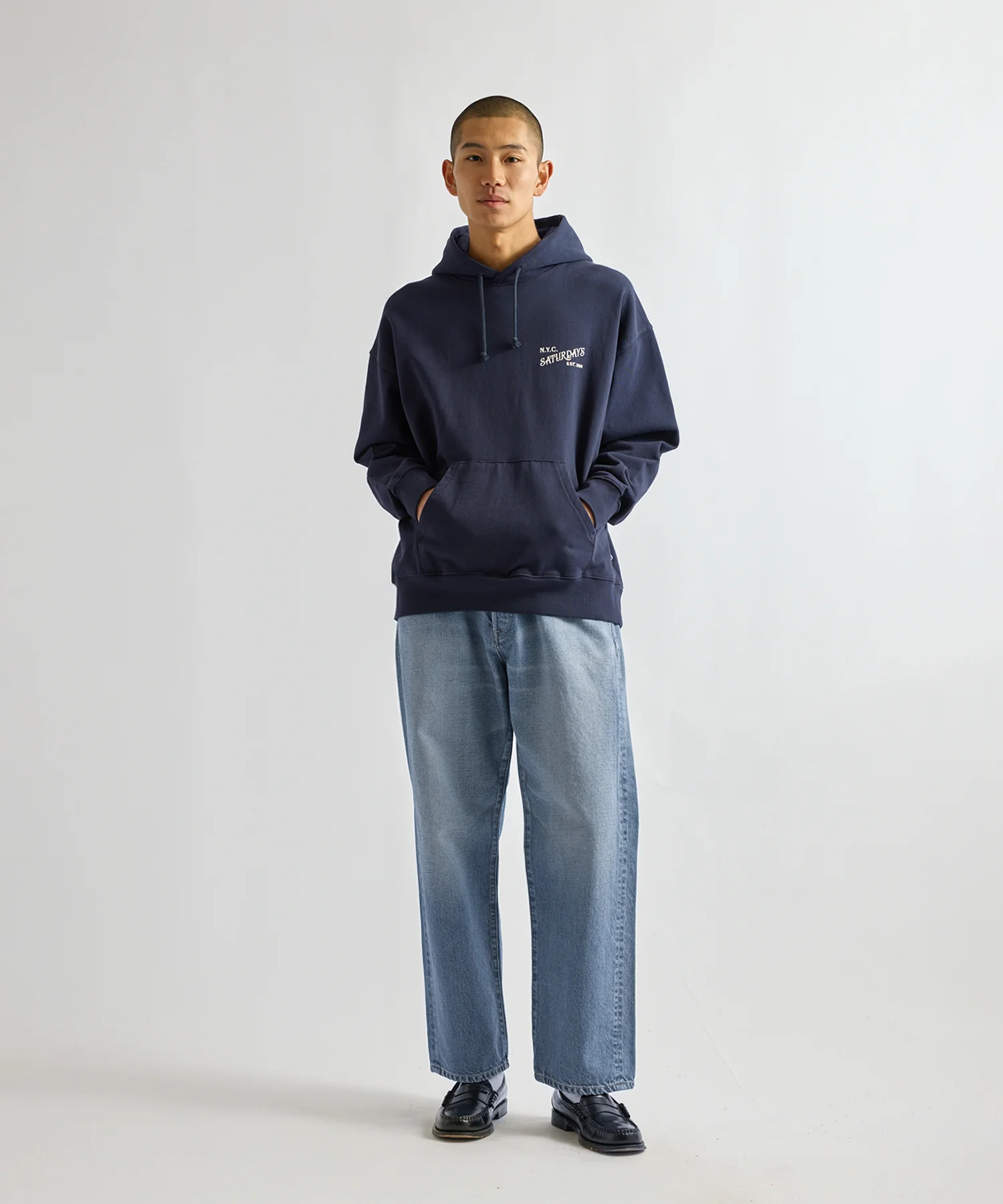 Warren Vintage Serif Relaxed Hoodie - Image 3