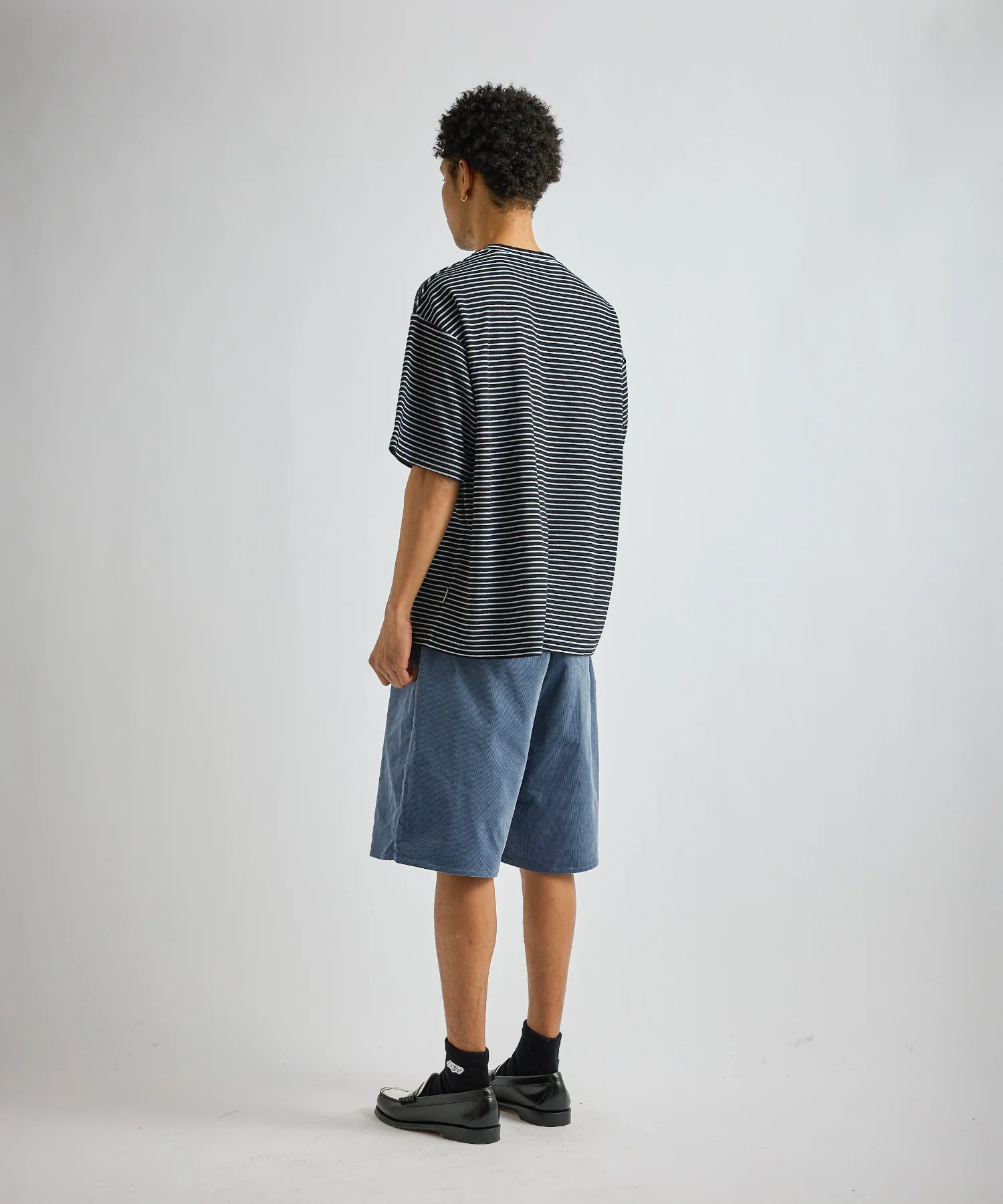 Brandon Striped Pile Relaxed Tee - Image 4