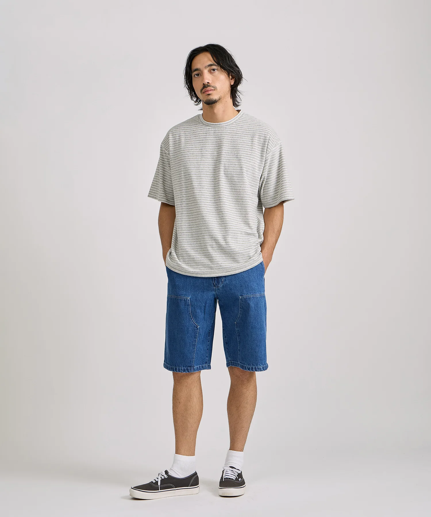 Brandon Striped Pile Relaxed Tee - Image 3