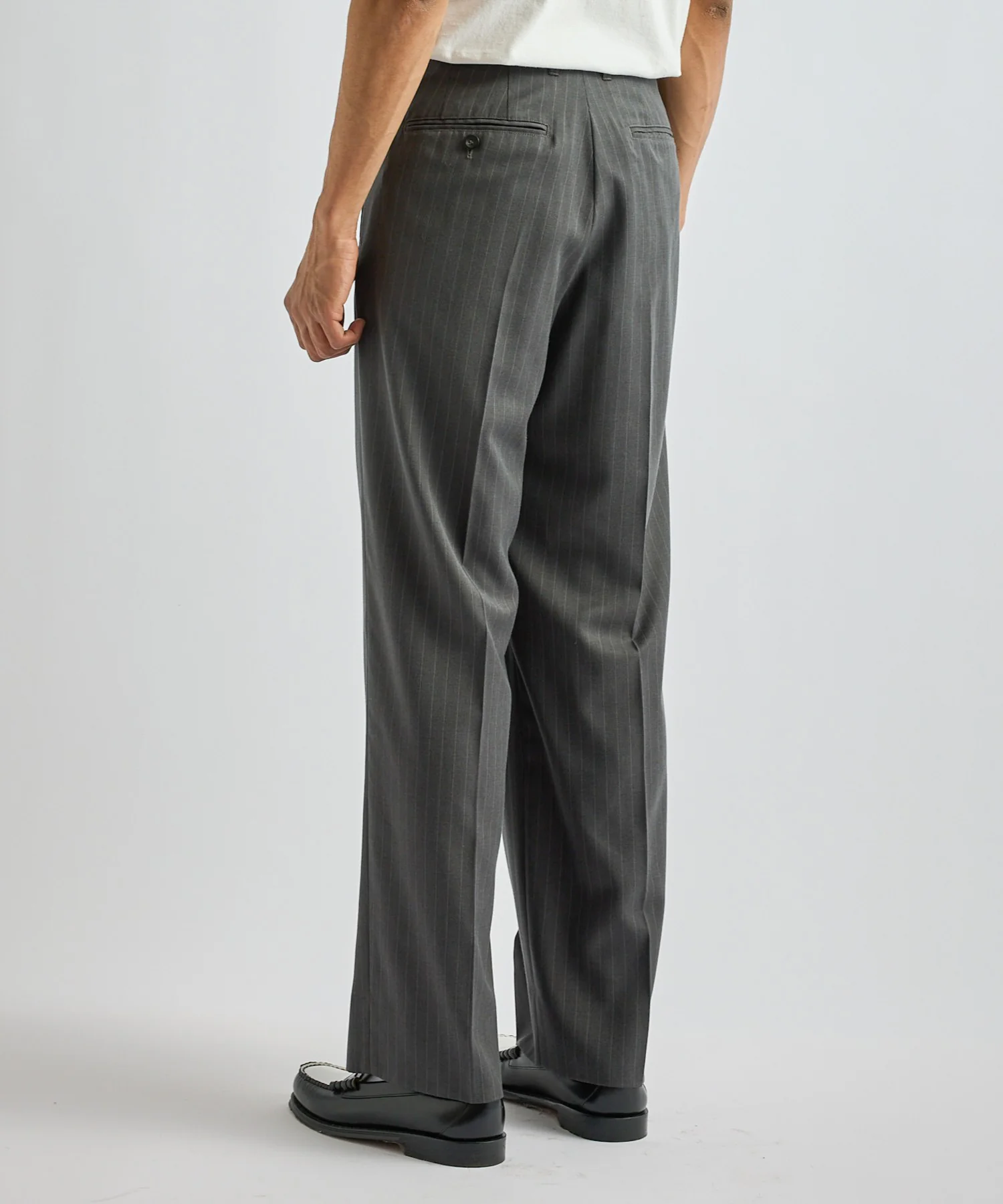 George Herringbone Stripe Two Tuck Pant - Image 3