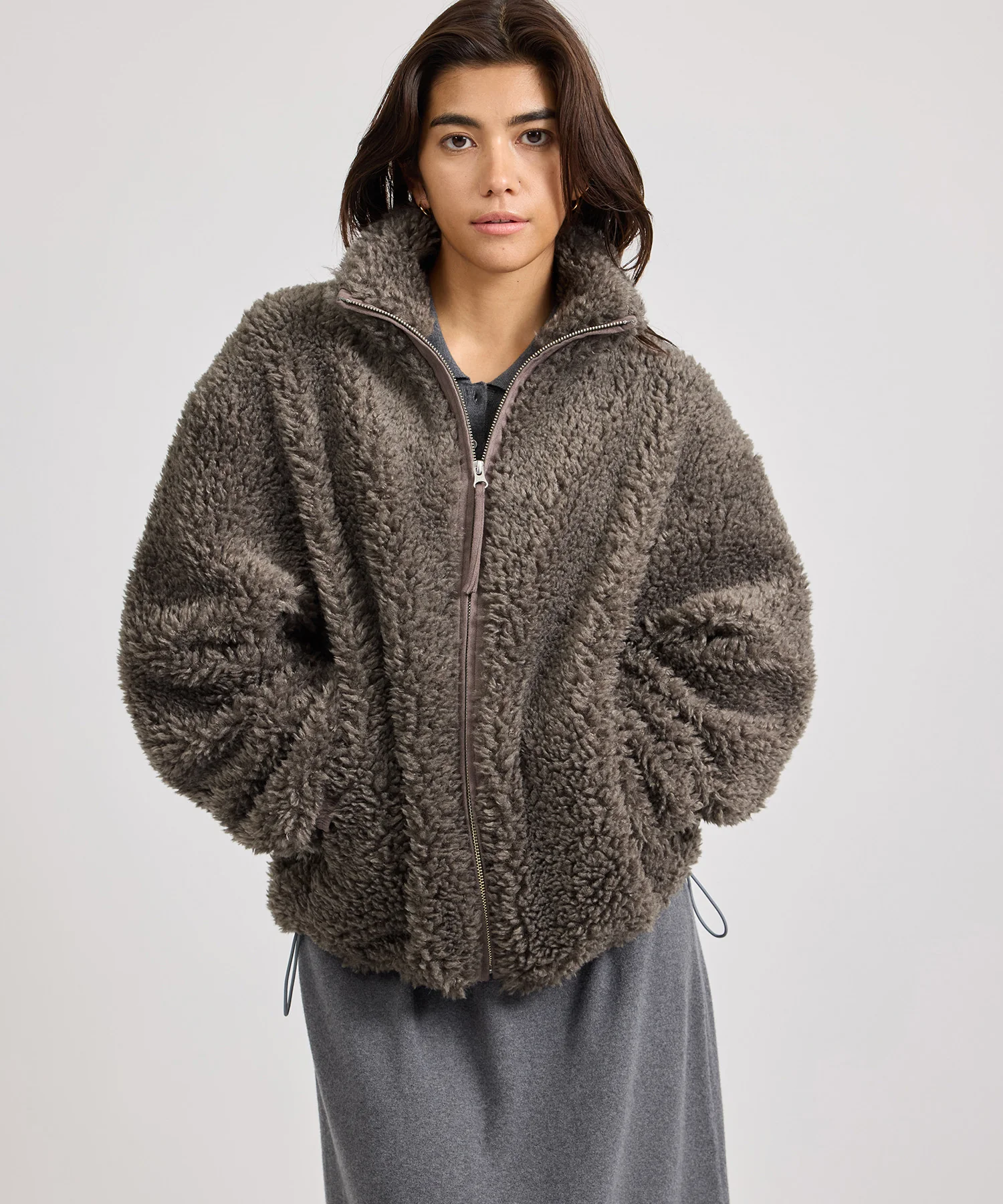 Alessia Boa Fleece Blouson - Image 2