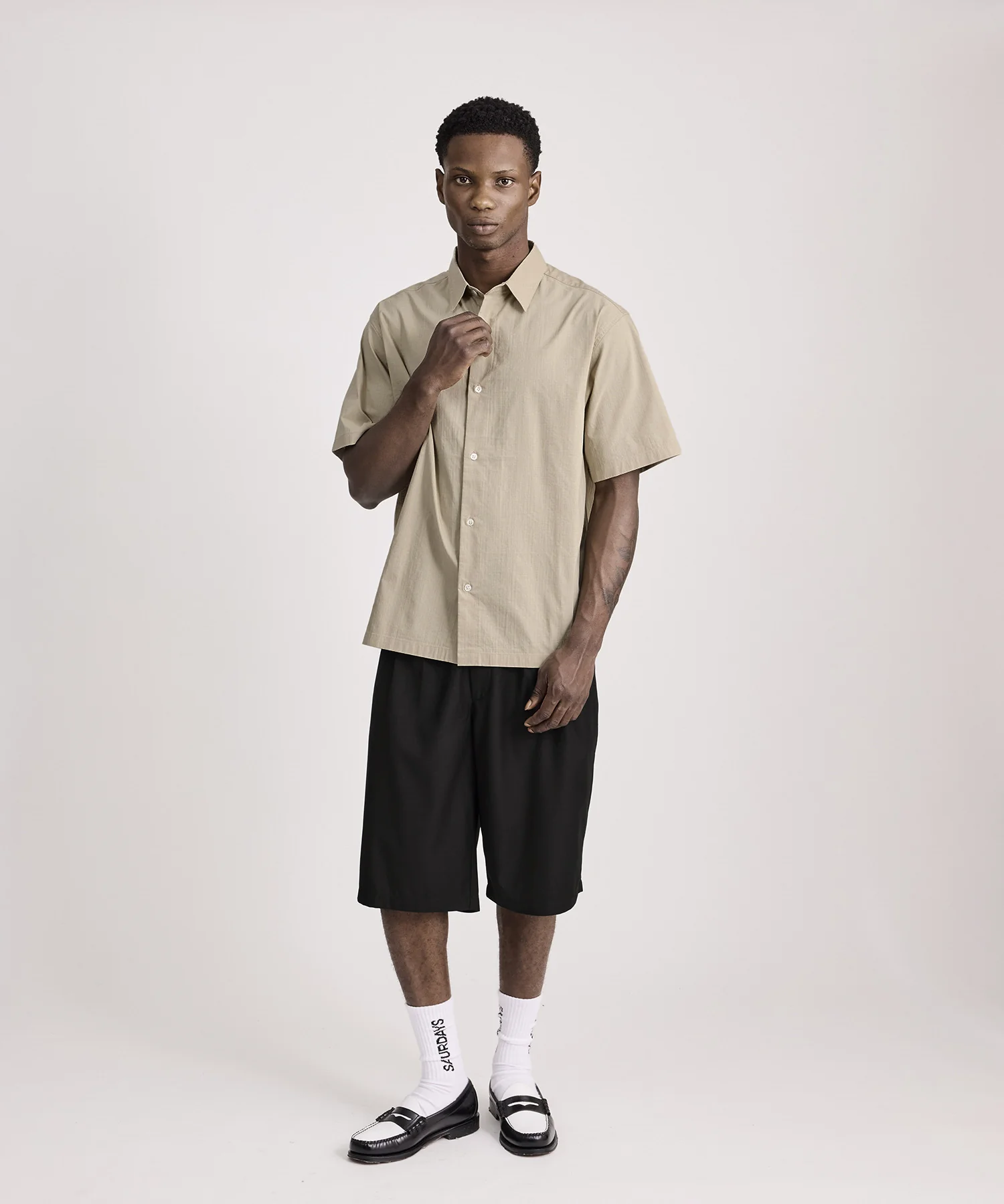 Bruce Tonal Stripe Short Sleeve Shirt - Image 3