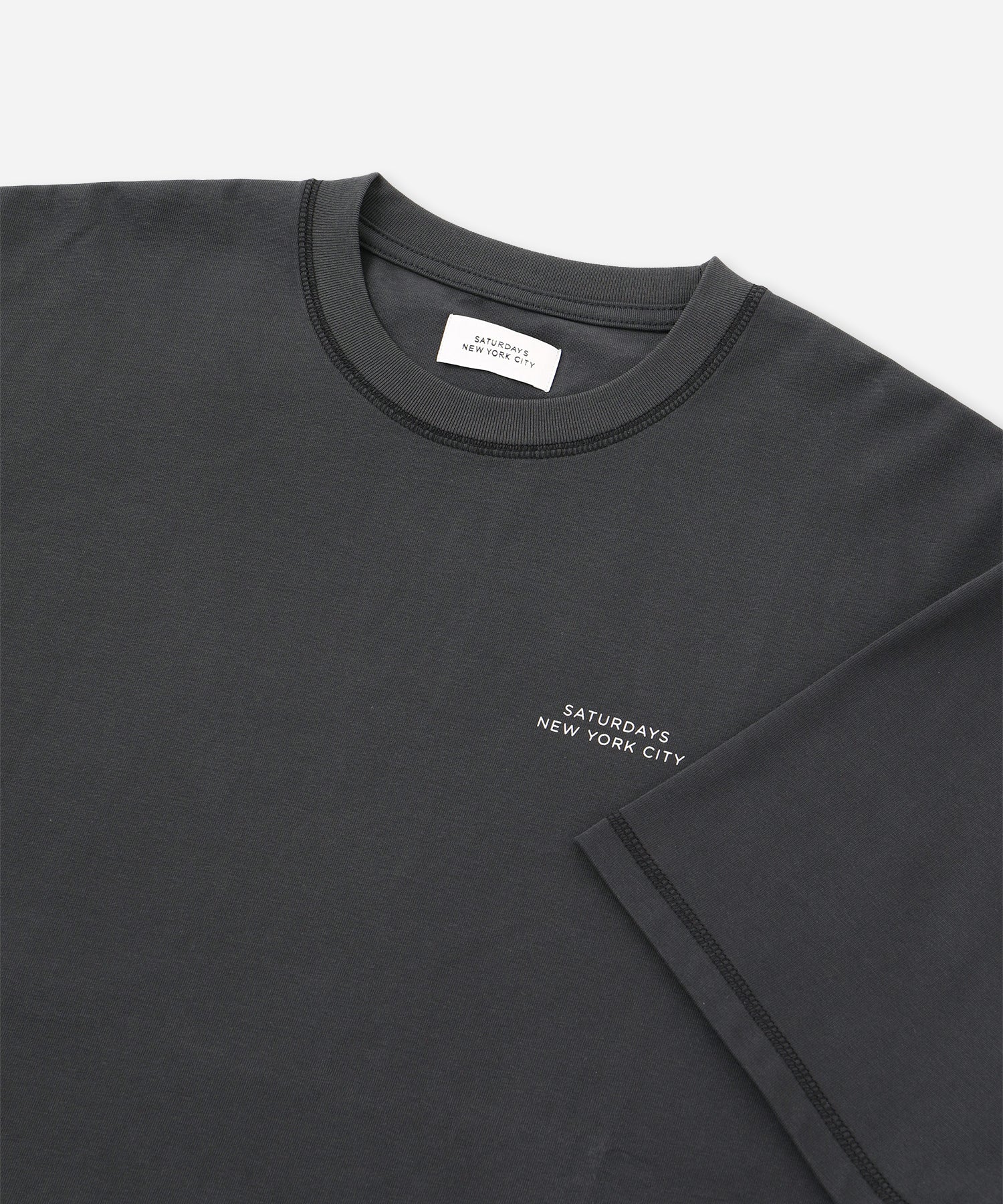 Contrast Stitch Relaxed Short Sleeve Tee - Image 4