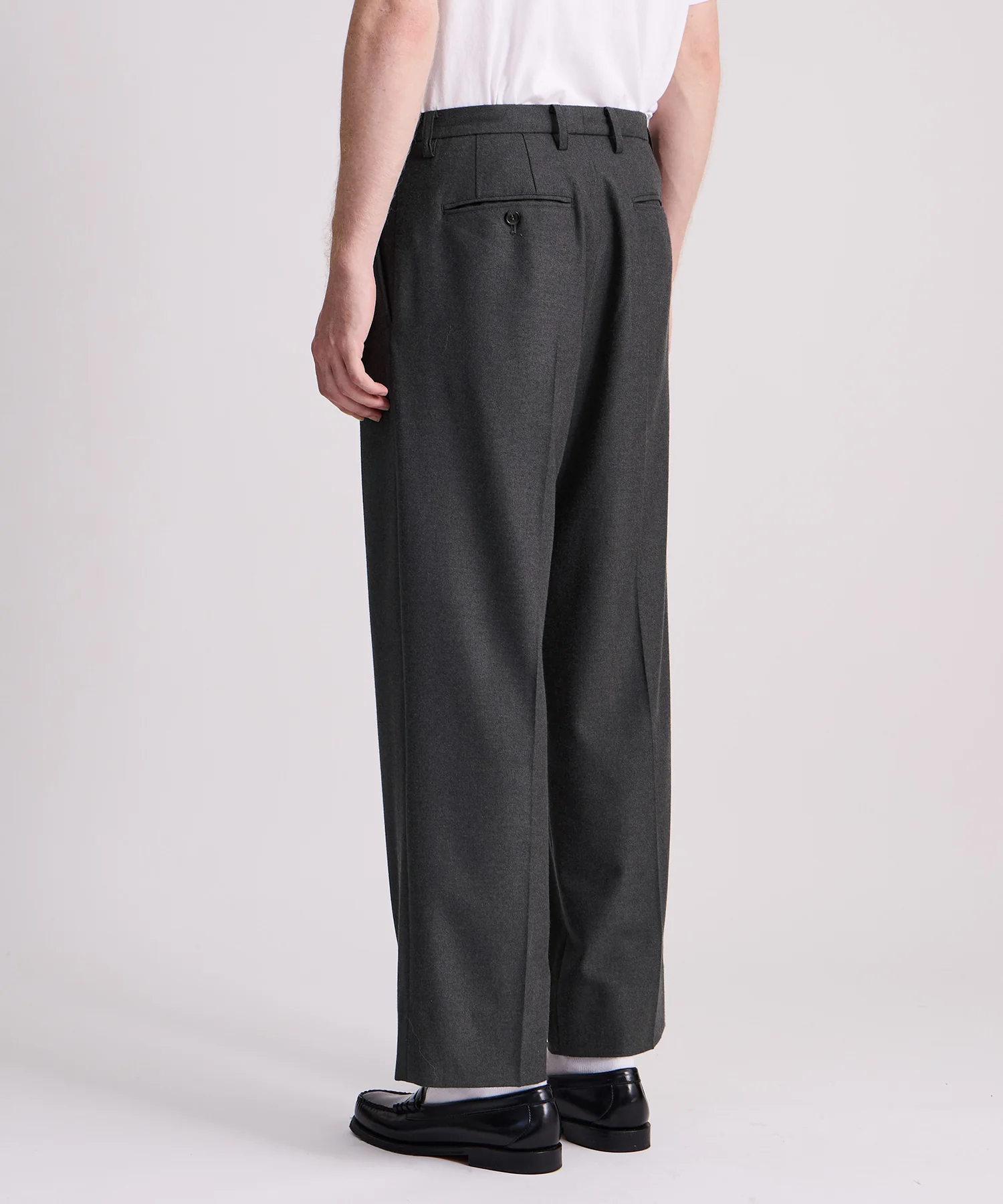 George Flannel Two Tuck Pant - Image 3