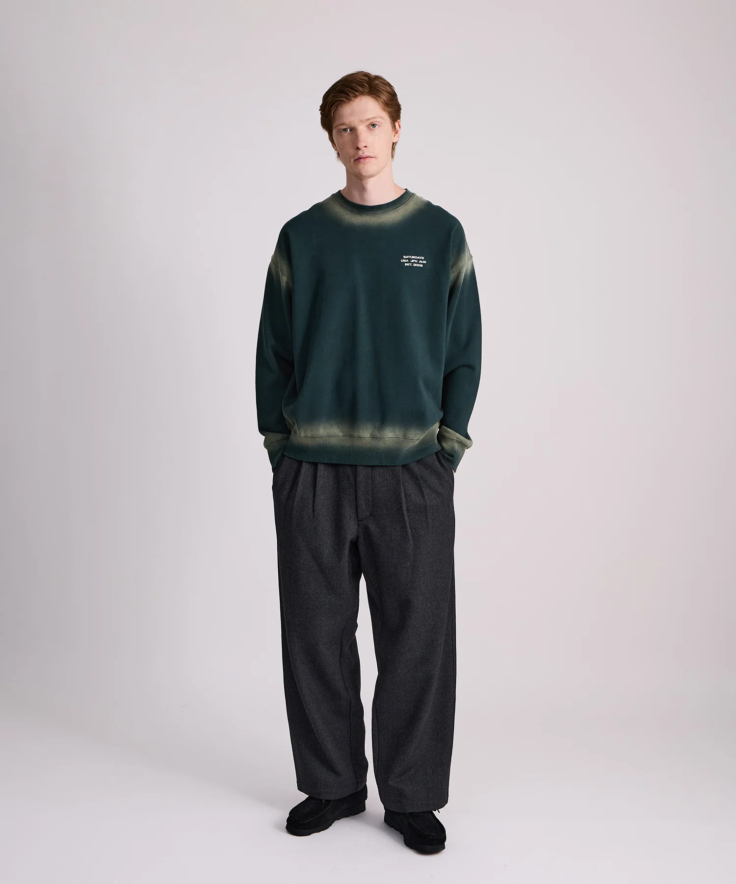 George Wool Wide Two Tuck Pant - Image 4