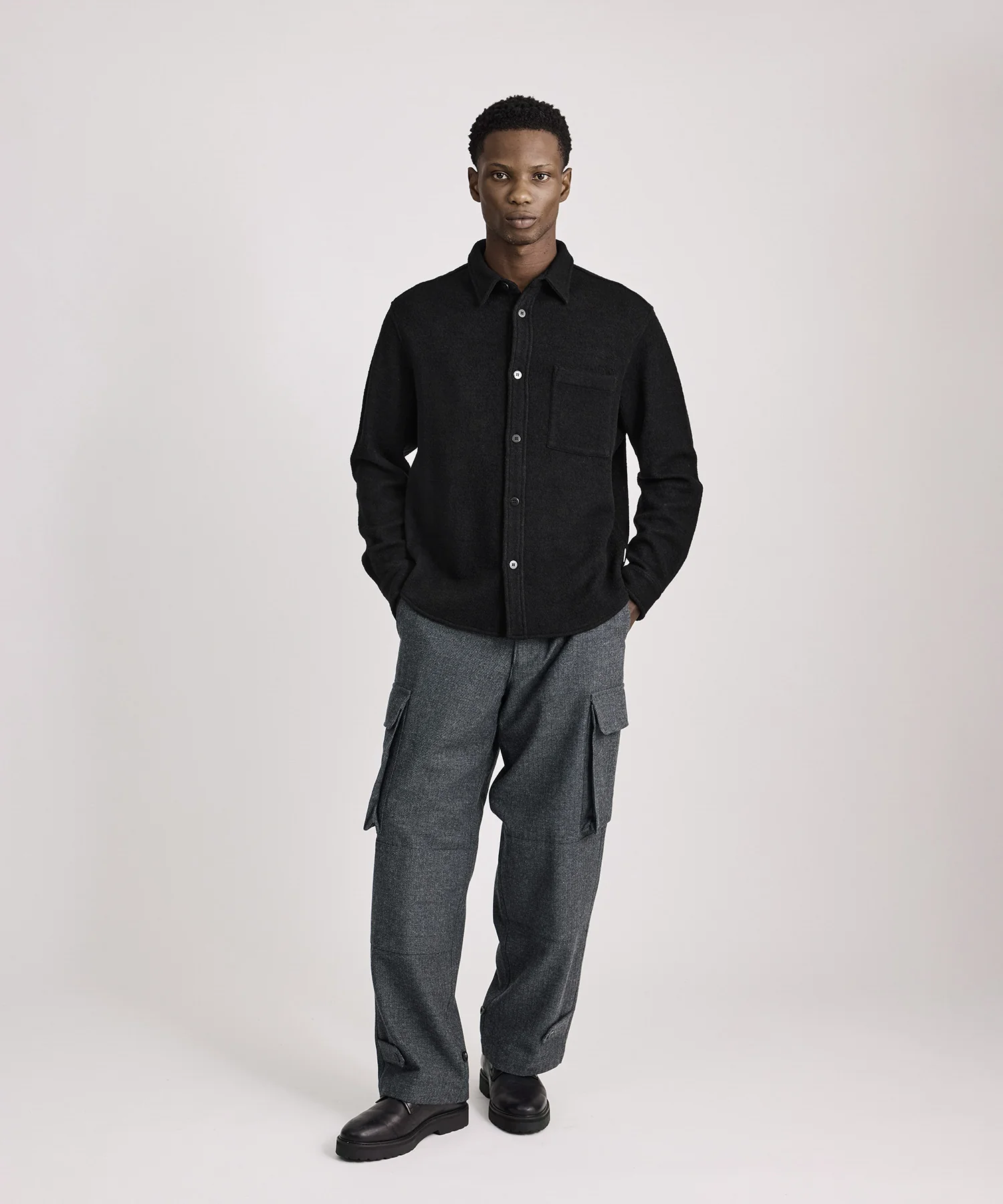 Ryan Heavy Boucle Shirt - Image 3