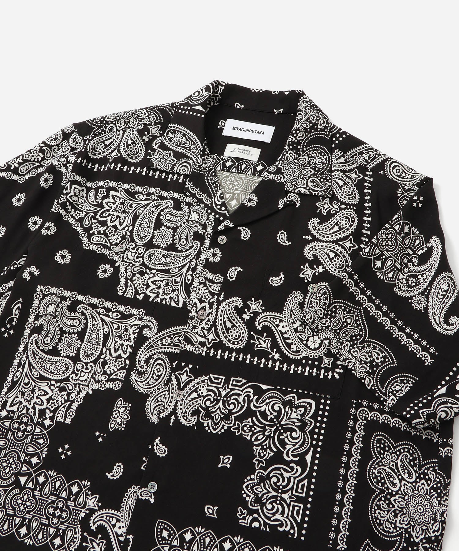 MIYAGIHIDETAKA x Saturdays Bandana Short Sleeve Shirt - Image 4