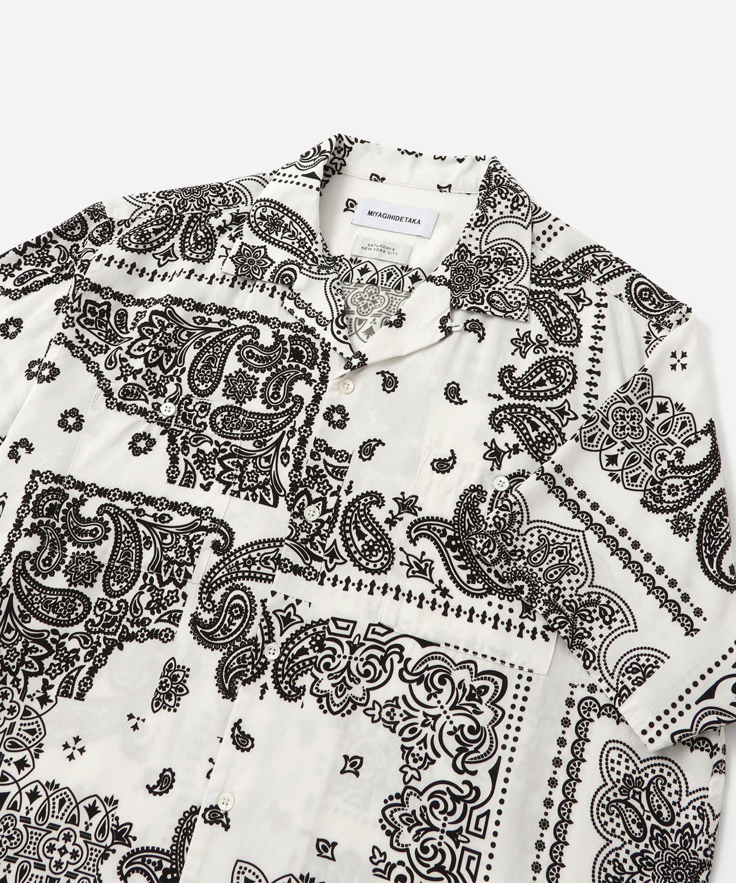MIYAGIHIDETAKA x Saturdays Bandana Short Sleeve Shirt - Image 4