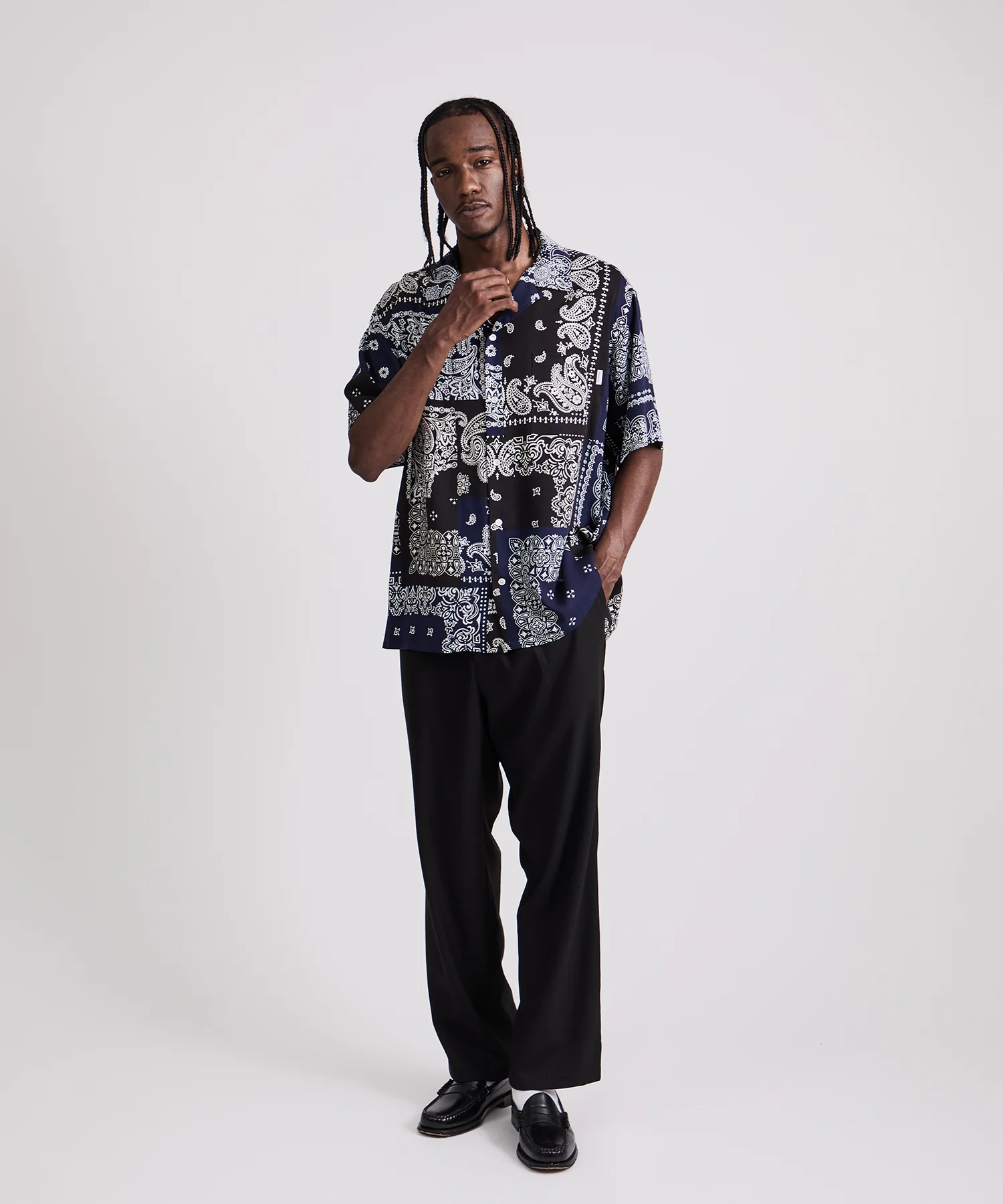 MIYAGIHIDETAKA x Saturdays Bandana Short Sleeve Shirt - Image 3