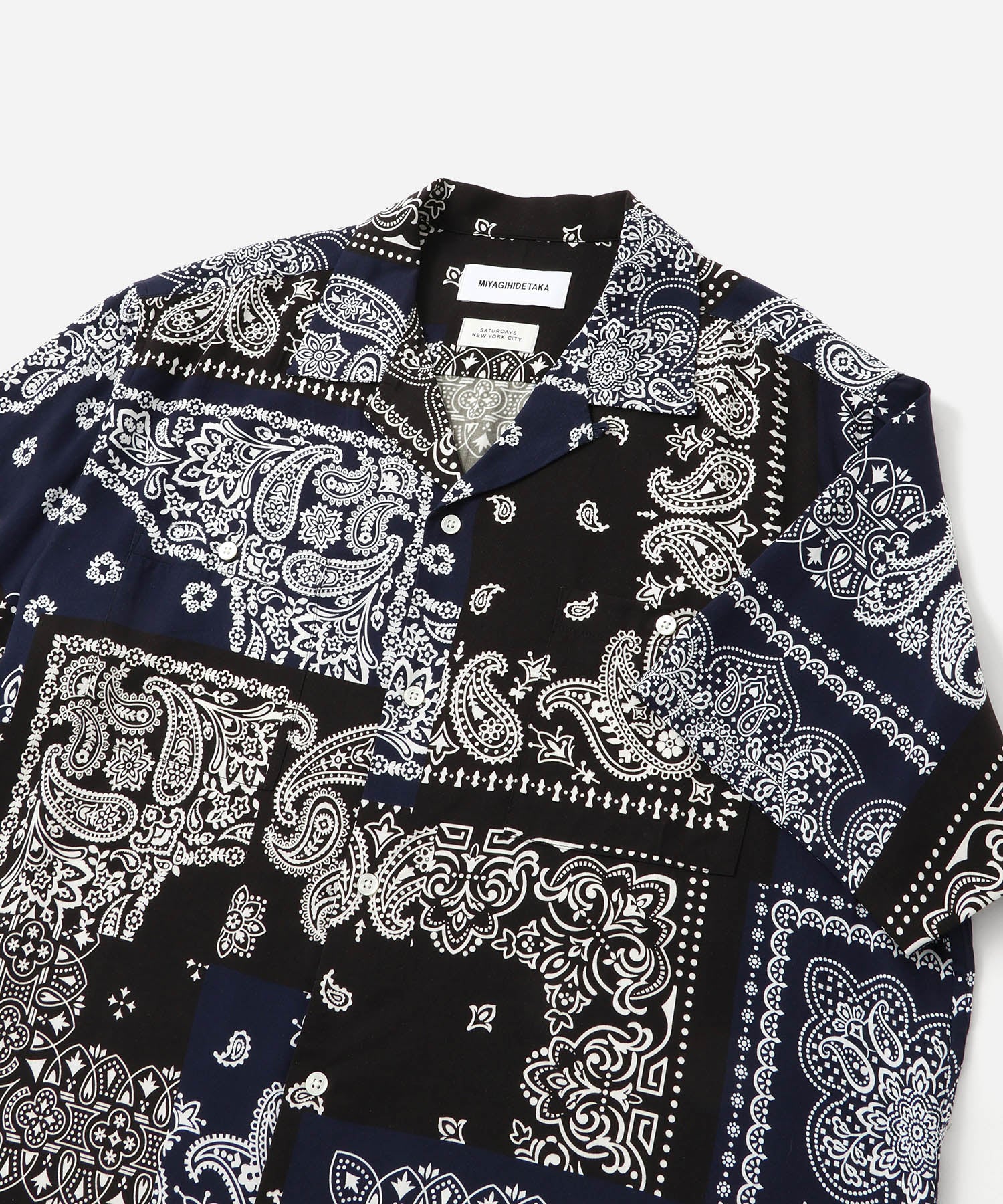 MIYAGIHIDETAKA x Saturdays Bandana Short Sleeve Shirt - Image 4