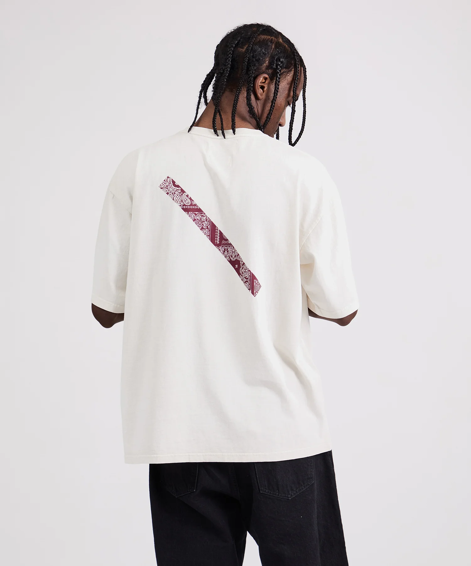 MIYAGIHIDETAKA x Saturdays Bandana Slash T-Shirt - Image 2